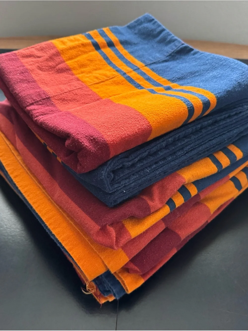 Pendleton Flat King Sheet & Pillowcases Grand Canyon Flannel Stripe Southwest